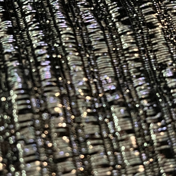 Vintage 80s Silver Metallic Lurex Slouchy Top - Picture 5 of 5